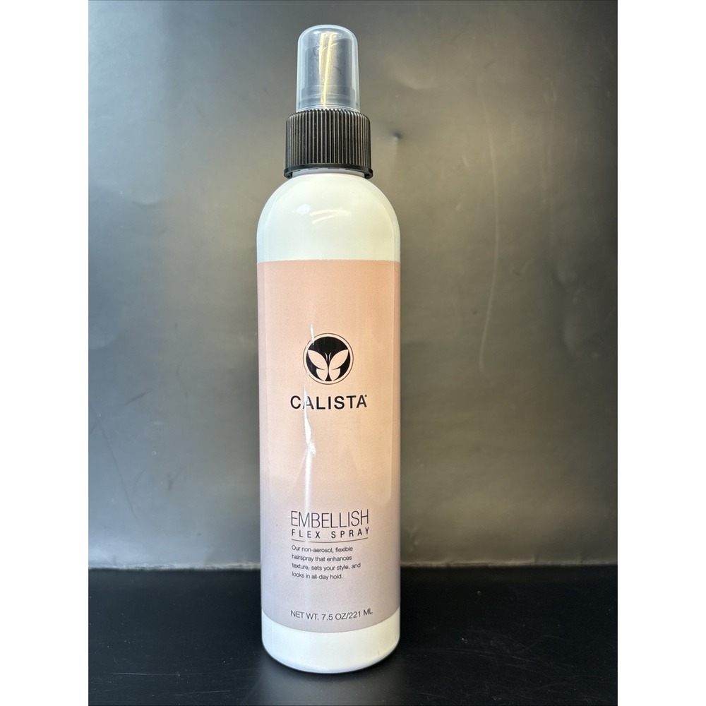 Calista Embellish Flex Hair Spray Memory Last Formula Non Aerosol 7.5 Oz NEW